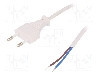 Cablu alimentare AC, 1.5m, 2 fire, culoare alb, cabluri, CEE 7/16 (C) mufa, LOGILINK - CP138