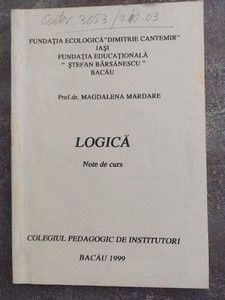 Logica Note de curs- Magdalena Mardare foto