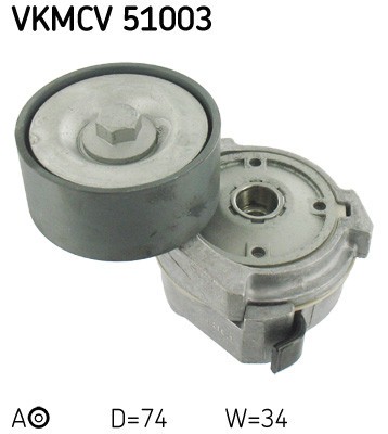 SKF VKMCV 51003 rola intinzator,curea transmisie foto