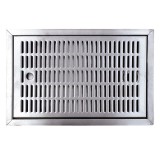 Tava scurgere, Tava de picurare - CNS pentru inserare 440 mm x 240 mm inclusiv racord de scurgere