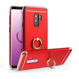 Cumpara ieftin Husa Samsung Galaxy J3 2017 MyStyle Elegance Luxury 3in1 Ring, Protectie Soc, Praf, Zgarieturi, Carcasa Policarbonat, Rosu
