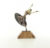 Almeria-statueta din bronz pictat cu un soclu din marmura EX-10, Nuduri