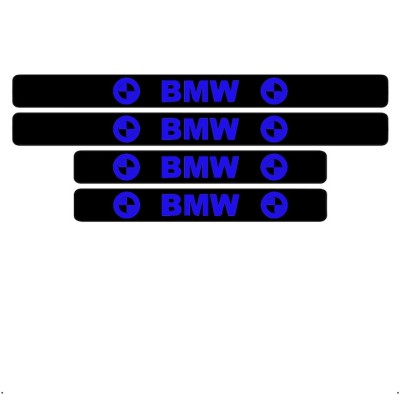 Set 4 protectii praguri auto, autoadezive BMW, Albastru foto