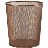 Cos Gunoi Plasa Metalica Rose Gold 10L Birou Casa Eleganta Matador
