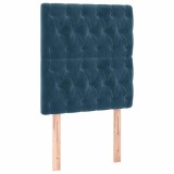 Cumpara ieftin Tablie de pat albastru inchis 80x7x118/128 cm catifea