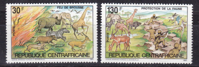 Africa Centrala 1984 fauna MI 1004-1005 MNH w73 foto