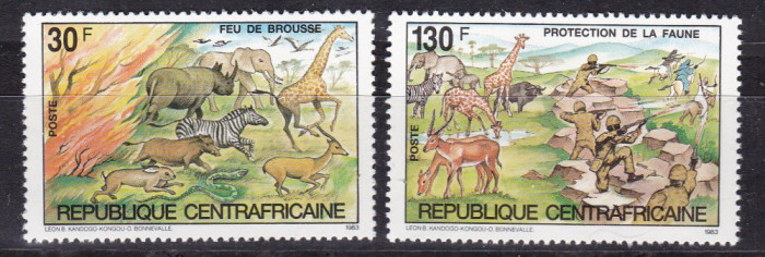 Africa Centrala 1984 fauna MI 1004-1005 MNH w73
