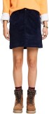Cumpara ieftin Fusta scurta din catifea ESPRIT, bleumarin, D 44, F 46 - OUTLET