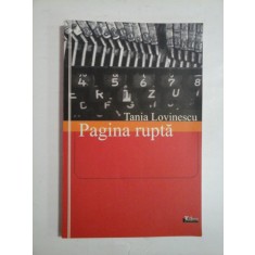 PAGINA RUPTA - TANIA LOVINESCU