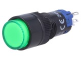 Comutator apăsare SPDT, LED verde