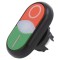 Comutator dublu 22mm IP66 roșu/verde