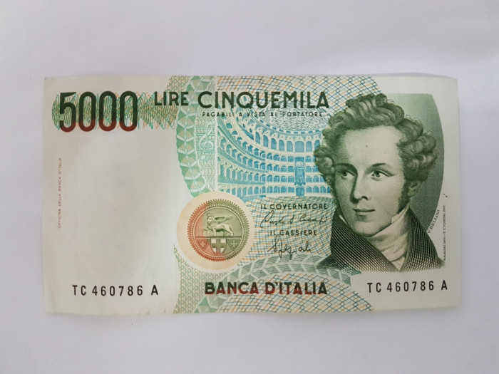 Italia 5000 Lire 1985 Noua