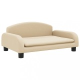 Cumpara ieftin Pat de caini, crem, 70x45x30 cm, material textil