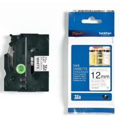 Brother TZEN231 Tape 12mm Black/White/NON Ribbon Cartridge