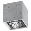 Lampă De Tavan Valde Gri Beton 1 Bec Pătrat Industrial De Interior