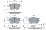 BOSCH 0 986 494 372 set placute frana,frana disc