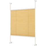 Cumpara ieftin Jaluzea pliabila din tesatura de poliester Whimlets, Zi/Noapte, L 110 cm x H 130 cm, bej, montare cu clema, fara gaurire, pentru ferestre si usi Bej 1