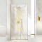 Paravan dus walk-in Aqua Roy &reg; Gold, model Vogue auriu, sticla 8 mm clara, securizata, anticalcar, 130x195 cm
