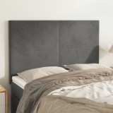 Cumpara ieftin Tăblii de pat, 4 buc, gri &icirc;nchis, 72x5x78/88 cm, catifea