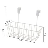 Cos Suspendabil pentru Dulap Metalic Alb 28x12.5x22.5cm AZ