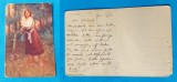 Carte Postala circulata corespondenta anul 1916 - Portret de femeie - superba