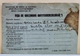 FISA DE VACCINARE ANTITUBERCULOASA PENTRU UN NOU NASCUT , 1939