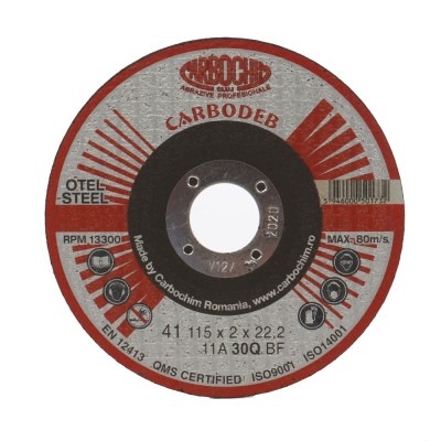 Disc debitare otel, Carbochim 11A30Q4B471TRS, 115 x 22.2 x 2 mm foto
