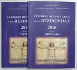 CULEGERE DE TESTE GRILA PENTRU REZIDENTIAT de IOANEL SINESCU ...MIRCEA BEURAN , VOLUMELE I - II , 2016 , * MINIMA UZURA