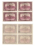 ROMANIA 1919 EMISIUNEA CLUJ PARLAMENT 10 K BL. 4 MNH