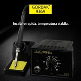 Statie de lipit Gordak 936A, 60W, 220VAC, 200-480 grade Celsius, Letcon termocompensat, Incalzire rapida, Precizie ridicata