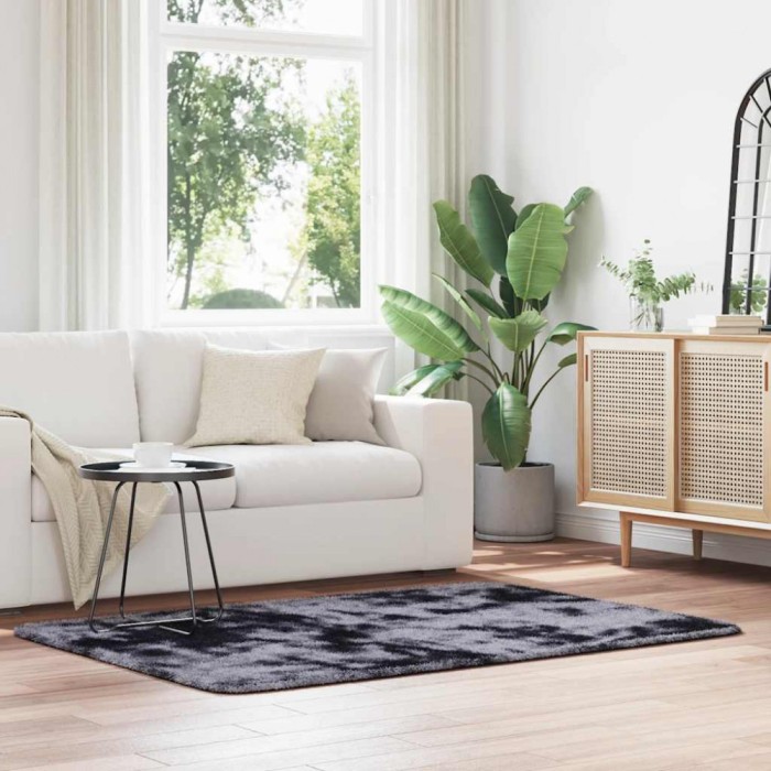 vidaXL Covor shaggy cu pom &icirc;nalt, NAVARRA, gri &icirc;nchis, 120x170 cm
