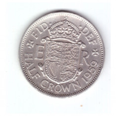 Moneda Anglia 1/2 / half crown 1959, stare buna, curata