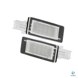 Set 2 Lampi LED Numar Inmatriculare Dacia Duster Logan Lodgy Renault Laguna Espace Scenic Canbus Alb Rece