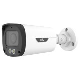 Camera supraveghere IP 4MP, lentila 2.8mm, lumina alba 30m, microfon, slot card, PoE - UNV IPC2314LE-ADF28KM-WL SafetyGuard Surveillance, Uniview