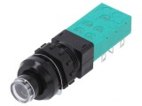Comutator DPDT 6A/250VAC ON-ON Negru