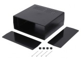 Carcasă ventilată ABS neagră 218x237x92mm, KRADEX