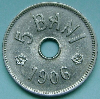 ROMANIA, 5 BANI 1906 J_aUNC-UNC * cod 125 foto