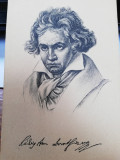 Carte postala Ludwig van Beethoven, necirculata, ed.Stengel, litografie,perfecta