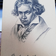 Carte postala Ludwig van Beethoven, necirculata, ed.Stengel, litografie,perfecta