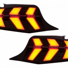 Stopuri Full LED compatibile cu Ford Mustang V Pre-Facelift (2010-2012) Fumuriu 7 moduri Dinamic Performance AutoTuning