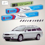 Cumpara ieftin Ștergătoare Ford Mondeo Mk2 Estate 1996-2000 | Set Față și Spate Flat Premium &ndash; TeamCar&reg;