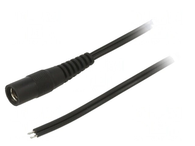 Cablu Alimentare 5m DC 5,5/2,1 Negru
