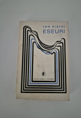 Carte cu autograf Ion Biberi Eseuri foto