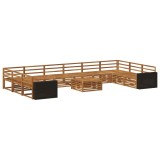 vidaXL Seturi de canapele 11 pcs Lemn Solid de Acacia 3383932