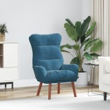 Gossi fotoliu relaxant din velur albastru