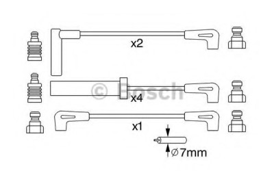 Set fise bujii JEEP GRAND CHEROKEE I (ZJ) (1991 - 1999) BOSCH 0 986 357 229 foto