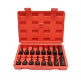 Trusa chei tubulare de impact torx T20-T100, patrat 1/2 inch 16 piese