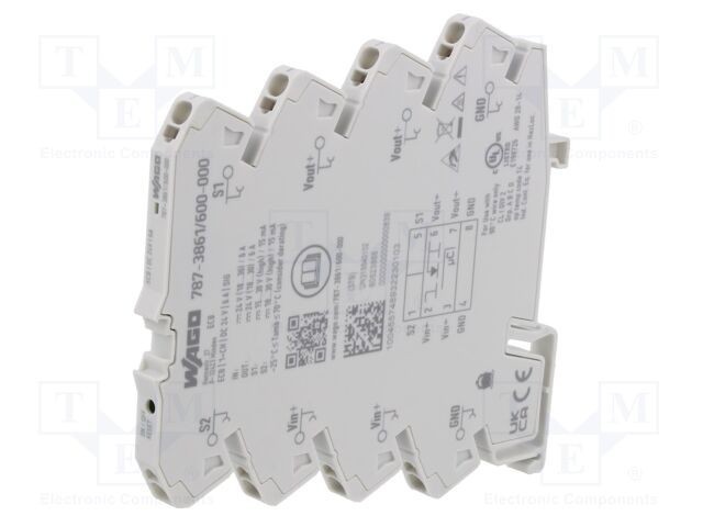 &Icirc;ntrerupător supracurent WAGO 6A pentru șină DIN IP20