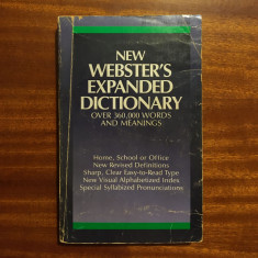 New WEBSTER'S Expanded Dictionary (peste 36.000 cuvinte explicate - 1992)