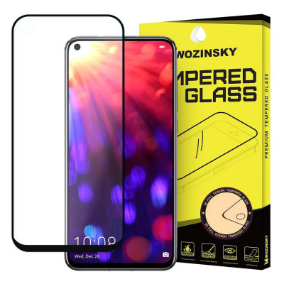 Folie Protectie Ecran WZK pentru Honor 20 Pro / Honor 20 / Huawei nova 5T, Sticla securizata, Full Face, Full Glue, Neagra foto